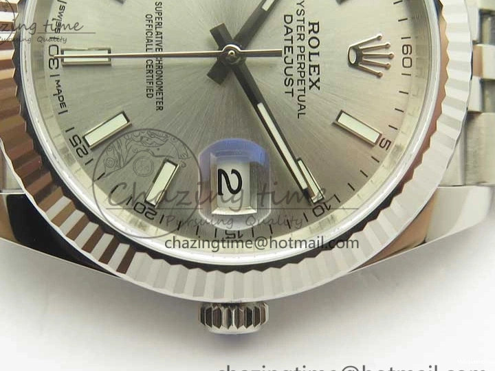 Best A3235 Dial 1:1 126334 41 SS V2 Jubilee Markers Stick Clone Silver REF on Bracelet DateJust Edition 0512